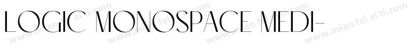 Logic Monospace Medi字体转换